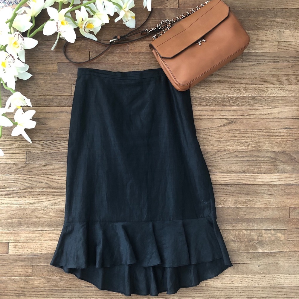 B REPUBLIC | High Low Black Skirt